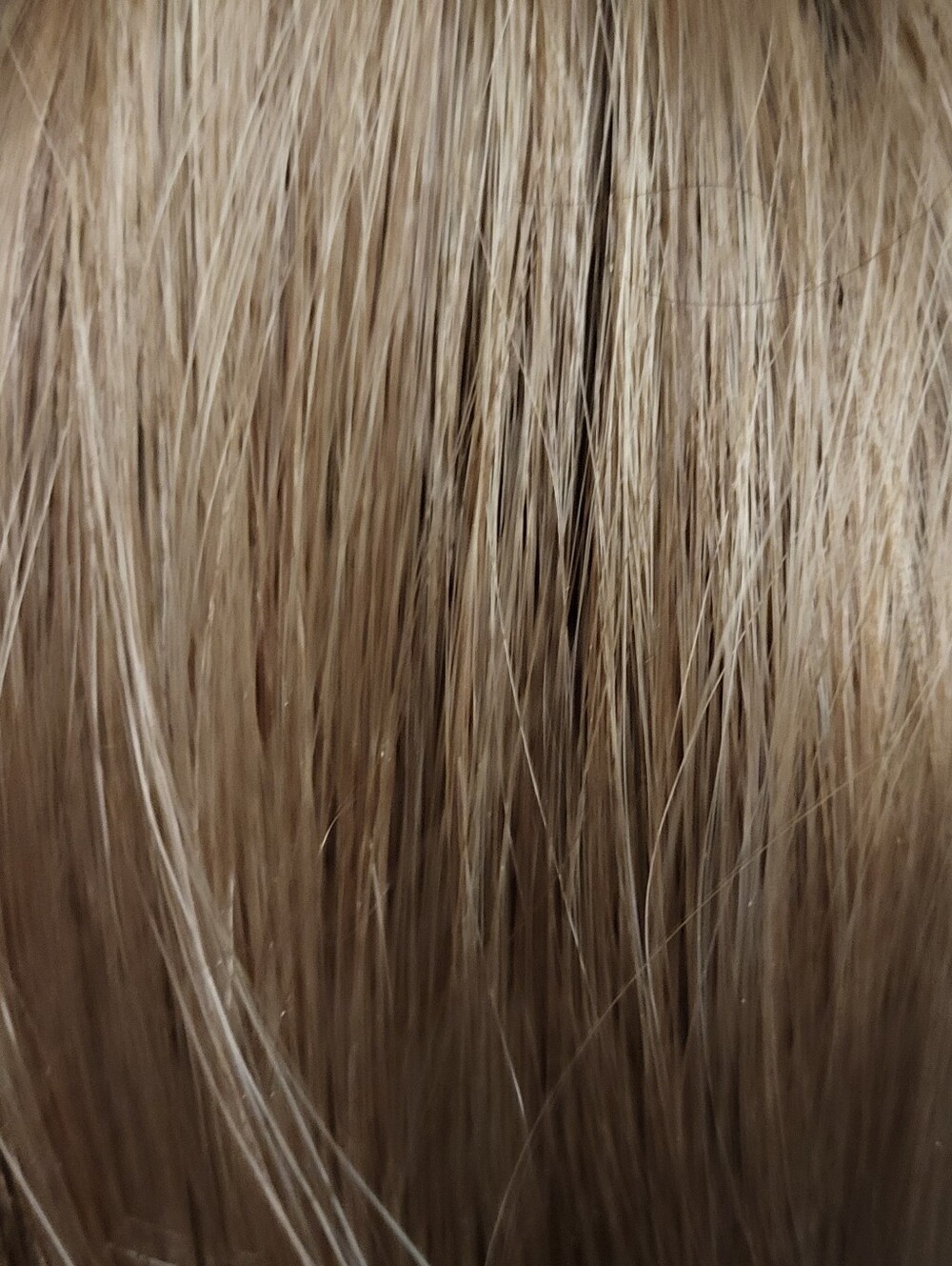 Synthetic Lightest Ash Brown Layered Wig